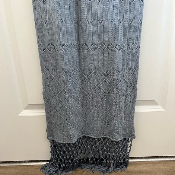 NWT House of Harlow 1960 x REVOLVE Rose Dress - Dusty Blue - Picture 9 of 11